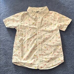 Janie and Jack White Floral shirt